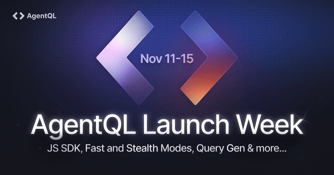 AgentQL Launch Week starts next week—Here's what's coming!